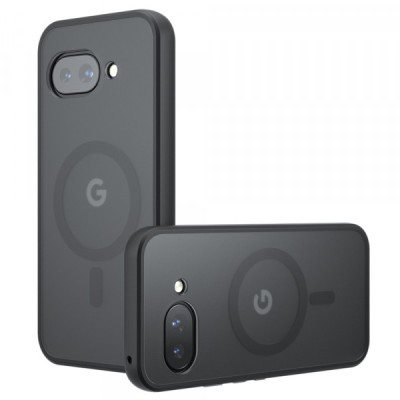 Husa MagSafe pentru Google Pixel 9a, Techsuit, PureFrost, Neagra foto
