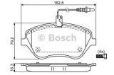 Set placute frana,frana disc PEUGEOT 407 (6D) (2004 - 2016) BOSCH 0 986 494 098