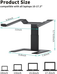 Suport pentru laptop reglabil Alashi, pentru laptot cuprins intre 10 si 17.3 inc