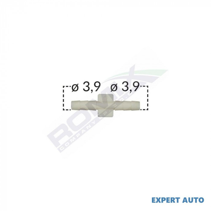 Conector liniar furtun conducte universal 3.9mm - gri set 5 buc UNIVERSAL Universal #6