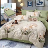 lenjerie finet 6 piese cu husa - 160x200 si 180x200 (jordyn-h)