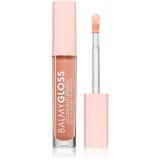 puroBIO Cosmetics BalmyGloss lip gloss nutritiv culoare 03 Shimmering Soft Peach 4.2 g