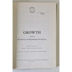 GROWTH ,including REPRODUCTION and MORPHOLOGICAL DEVELOPMENT , compiled by PHILIP L. ALTMAN and DOROTHY S. DITTMER , 1962