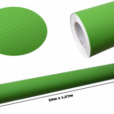 Folie auto carbon 3d texturata verde - colant auto 1.27 / (30M) CF329