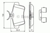 Set placute frana,frana disc PEUGEOT 5008 (2009 - 2016) BOSCH 0 986 494 640