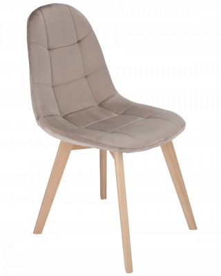 SCAUN SCANDINAV, BEJ, CATIFEA foto