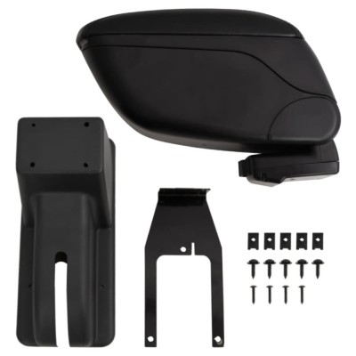 vidaXL Cotieră auto, negru, 12x29x(32-46) cm ABS foto