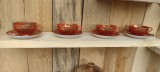 Cumpara ieftin Set cafea /far.+cesti /Portelan coaja ou/