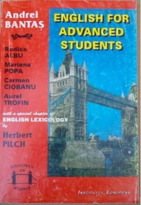 Andrei Bantas - English for advanced students (editia 1993) foto