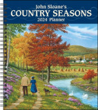 John Sloane&#039;s Country Seasons 12-Month 2024 Monthly/Weekly Planner Calendar