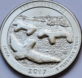 25 cents / quarter 2017 USA, Iowa, Effigy Mounds, unc, litera D, America de Nord