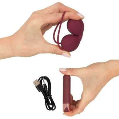 Bile silicon+ Mini vibrator Set Love II (Bile Kegel + Mini Vibrator foto
