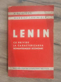 Lenin cu privire la caracterizarea romantismului economic