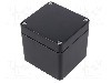 Carcasa poliester, 75mmx80mmx75mm, IP66, RAYCHEM RPG - GRJ-04 BK