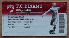 Bilet Dinamo Bucuresti - Metalist Harkiv 2012
