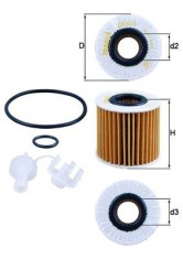 MAHLE OX 414D1 Filtru ulei foto