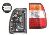 Stop spate lampa Toyota Land Cruiser (Fj100), 05.2005-11.2007, spate, Dreapta, partea exterioara; LED; semnalizare portocalie; cu suport becuri; fara, Depo