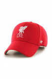 47brand șapcă Liverpool FC culoarea roșu, cu imprimeu EPL-MVP04WBV-RDB, 47 Brand