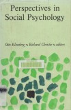 Perspectives in social psychology / Otto Klineberg, Richard Christie