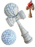 Cumpara ieftin Kendama Profesionala, Bila din lemn, Design artistic cu finisaj Crapatura + Sticker pentru Telefon, 110KD