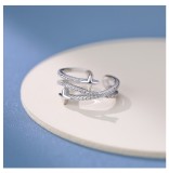 Cumpara ieftin Inel din Argint 925 Rodiat , Model Galaxy Constellation cu Zirconiu (Reglabil)