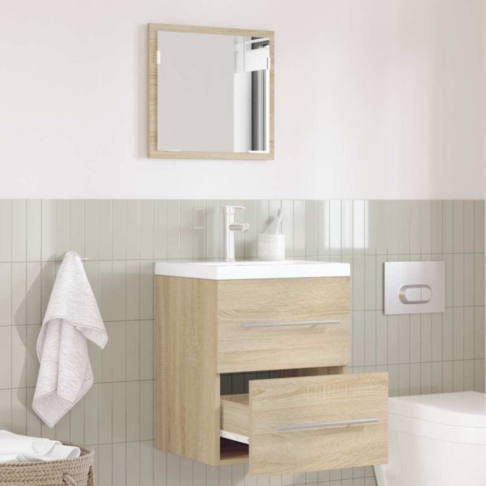 vidaXL Dulap de Baie cu sertar 41 x 38.5 x 48 cm Lemn compozit 875688