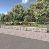 Perete gabion cu capace, oțel galvanizat, 900 x 50 x 50 cm, vidaXL