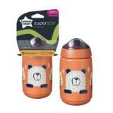 Cana Tommee Tippee Sippee cu protectie BACSHIELD&trade; si capac, 390 ml, 12 luni +, Portocaliu, 1 buc