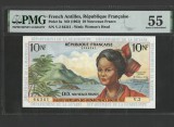 Antilele Franceze 10 francs 1963 P 5a AUNC