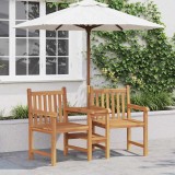VidaXL Scaune Exterioare Maro 152 x 63 x 89 cm Lemn masiv de tec