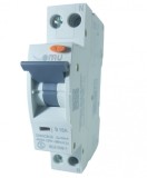 Intrerupator RCBO 16A curba B 30mA automat cu protectie diferentiala 1 modul 1P+N 6kA IP20, Omu System