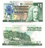 !!! SCOTIA - 1 POUND 1992 , COMM - P 356 - UNC / SUMMITUL EUROPEAN DE LA EDINBURGH