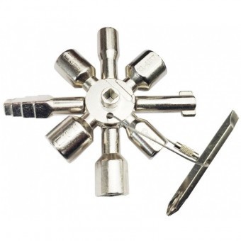 Cheie universala Strend Pro Unikey-DB1, pentru dulapuri tehnice, contoare foto