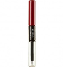 Ruj Rezistent Revlon ColorStay Overtime, 140 Ultimate Wine, 2ml + Top Coat, 2ml foto