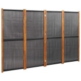 Cumpara ieftin Paravan de camera cu 4 panouri, negru, 280x180 cm