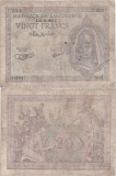 1943 ( 25 X ) , 20 francs ( P-92a ) - Algeria