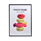 Rama foto 30x42 cm, Plastic, Negru, ATU-087371, Oem