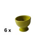 Set 6 suporturi de ou, 4 cm, Verde