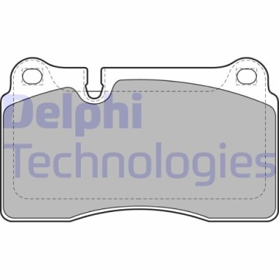 Delphi set placute frana, frana disc foto