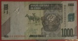 1000 francs 2022, R.D. Congo, circulată