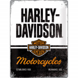 Placa metalica Harley-Davidson - Motorcycles 30x40 cm, Nostalgic Art Merchandising