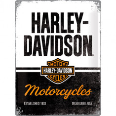 Placa metalica Harley-Davidson - Motorcycles 30x40 cm