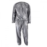Cumpara ieftin Costum Sauna Slabit YC-6123, Marimi L, XL, XXL, Unisex, Argintiu, Accelereaza Arderea Grasimilor, Anticelulitic