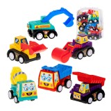 Set 6 masinute mini de constructie pentru copii 5 x 4 x 3 cm