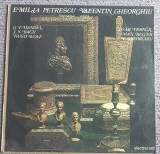 Recital Emilia Petrescu voce, Valentin Gheorghiu orga, Handel, Bach, Hugo Wolf, VINIL, Clasica