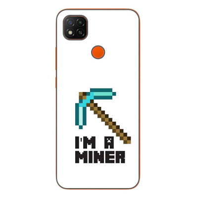 Husa compatibila cu Xiaomi Redmi 9C, 9C NFC Silicon Gel Tpu Model Minecraft Miner foto