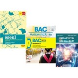 Pachet Bacalaureat 2026. Eseul. Literatura Romana. Pregatire individuala pentru proba scrisa, Matematica si Fizica - Liliana Paicu, Radu Gologan, Euge