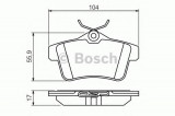 Set placute frana,frana disc PEUGEOT 5008 (2009 - 2016) BOSCH 0 986 494 437