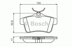 Set placute frana,frana disc PEUGEOT 308 (4A, 4C) (2007 - 2016) BOSCH 0 986 494 437
