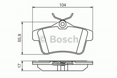 Set placute frana,frana disc CITROEN DS5 (2011 - 2015) BOSCH 0 986 494 437 foto